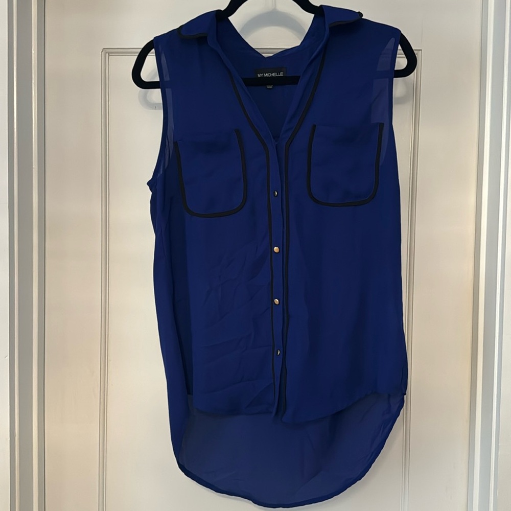My Michelle blue button down dress shirt